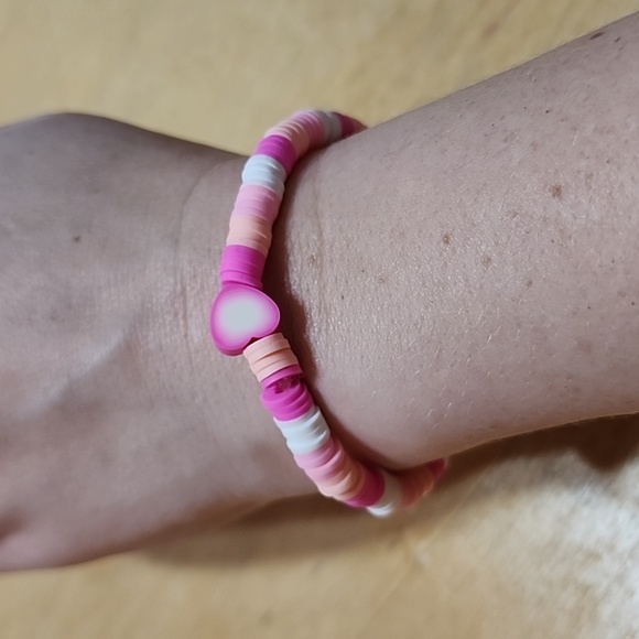 Sold! Handmade Clay Bead Bracelet 🤍 - Picture 2 of 4